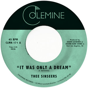 It Was Only a Dream - Thee Sinseers | Song Album Cover Artwork