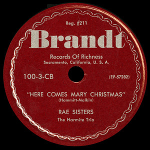 Here Comes Mary Christmas - Rae Sisters | Song Album Cover Artwork