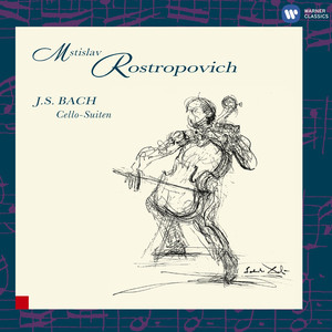 6 Suites (Sonatas) for Cello, BWV 1007-12, Suite No.3 in C Major, BWV 1009: Prélude - Mstislav Rostropovich | Song Album Cover Artwork