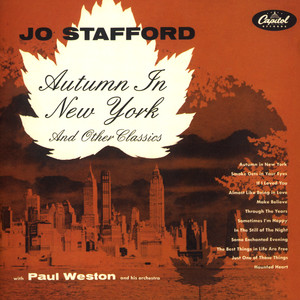 Autumn In New York - Jo Stafford | Song Album Cover Artwork