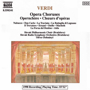 Nabucco: Va, pensiero, "Chorus of Hebrew Slaves" - Nürnberg Symphony Orchestra, José Maria Perez & Hanspeter Gmür | Song Album Cover Artwork