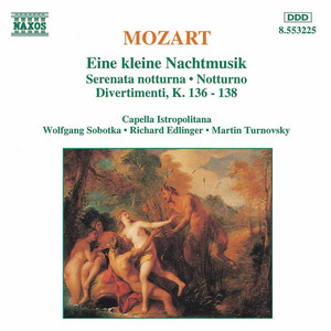 Serenade No. 6 in D Major, K. 239, "Serenata Notturna"*: III. Rondo: Allegro - Adagio - Allegro - Wolfgang Amadeus Mozart | Song Album Cover Artwork