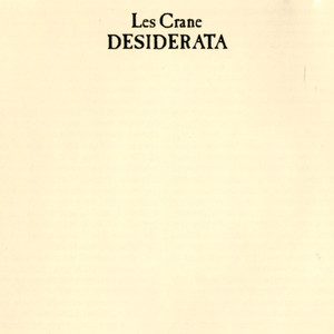 Desiderata - Les Crane