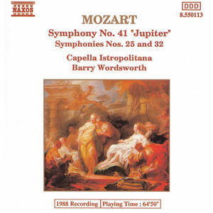 Symphony No. 41 in C Major, K. 551 'Jupiter': II. Andante cantabile - Wolfgang Amadeus Mozart | Song Album Cover Artwork