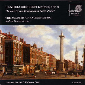 Concerto Grosso, Op. 6, No. 11 in A Major (HWV 329): Andante larghetto, e staccato - George Frideric Handel | Song Album Cover Artwork