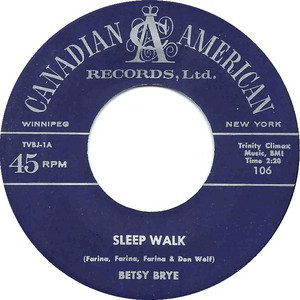 Sleep Walk - Betsy Brye | Song Album Cover Artwork
