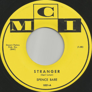 Stranger - Spence Bare | Song Album Cover Artwork